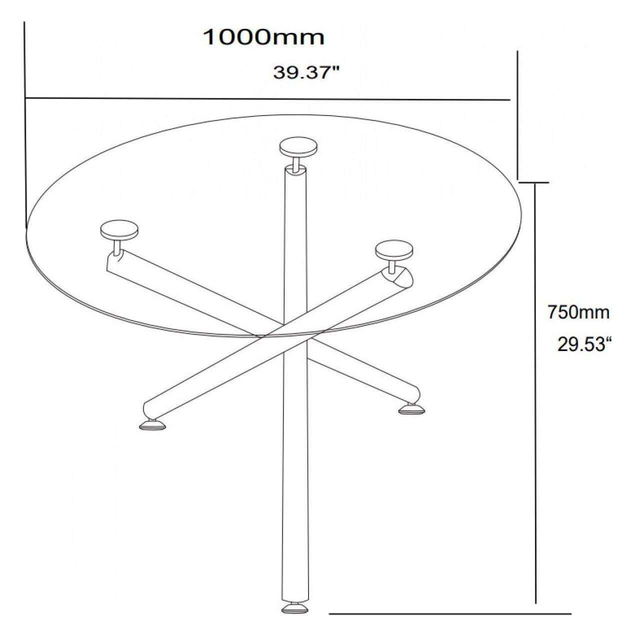 Daniela Dining Table - Gold