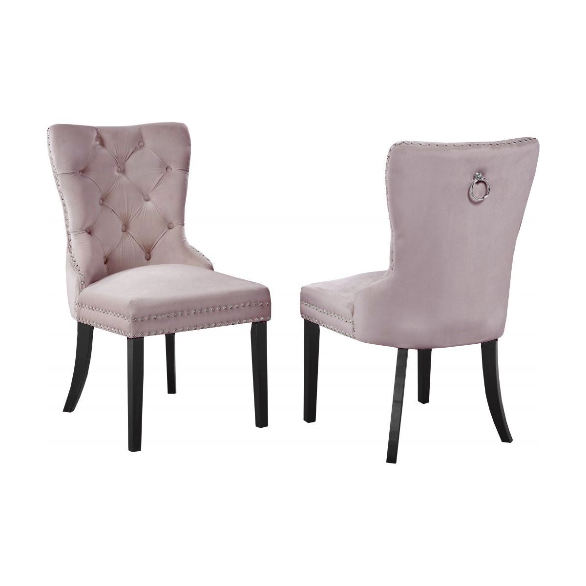 Raul Dining Chair, Set Of 2 - Salmon