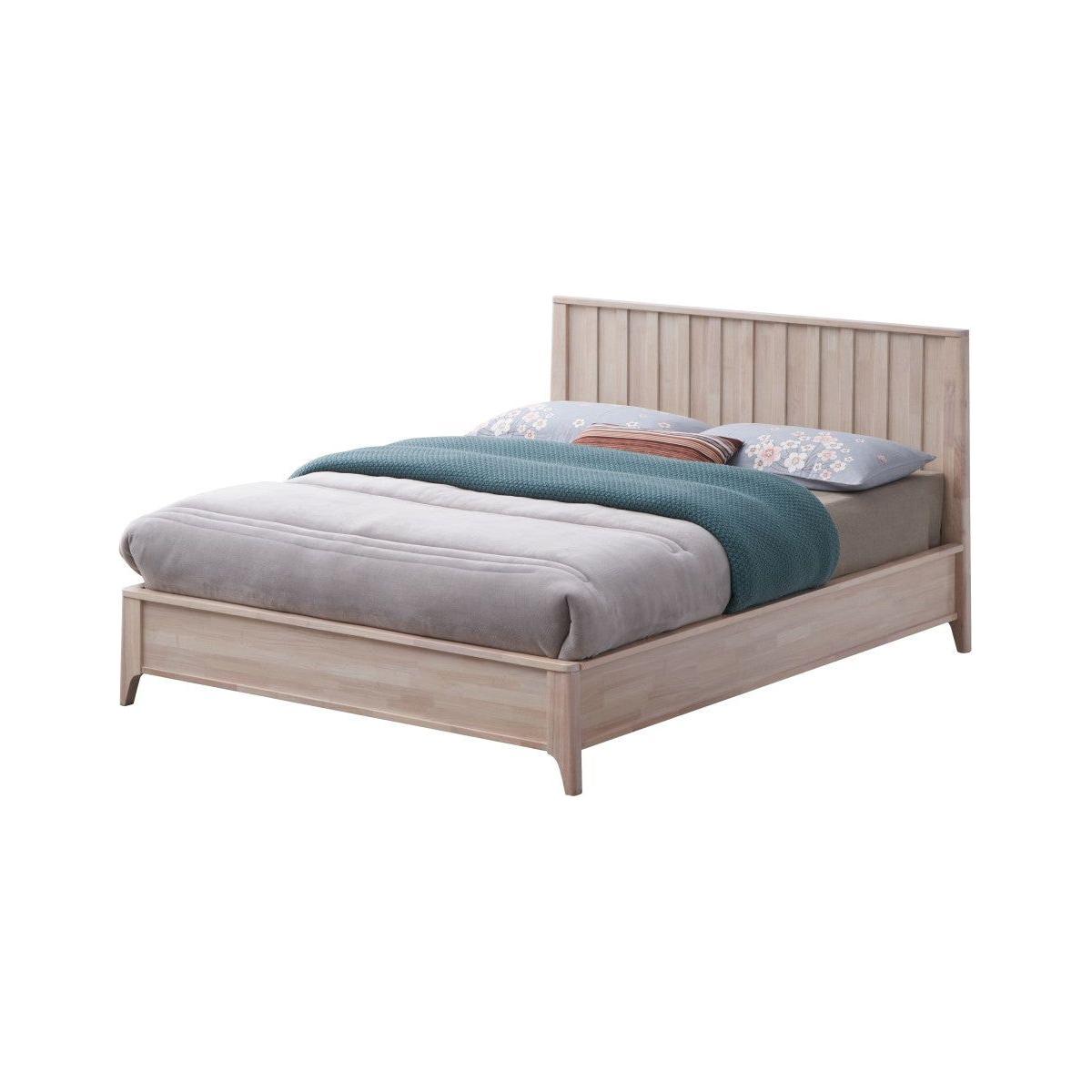 Ariel Queen Platform Bed - Whitewash