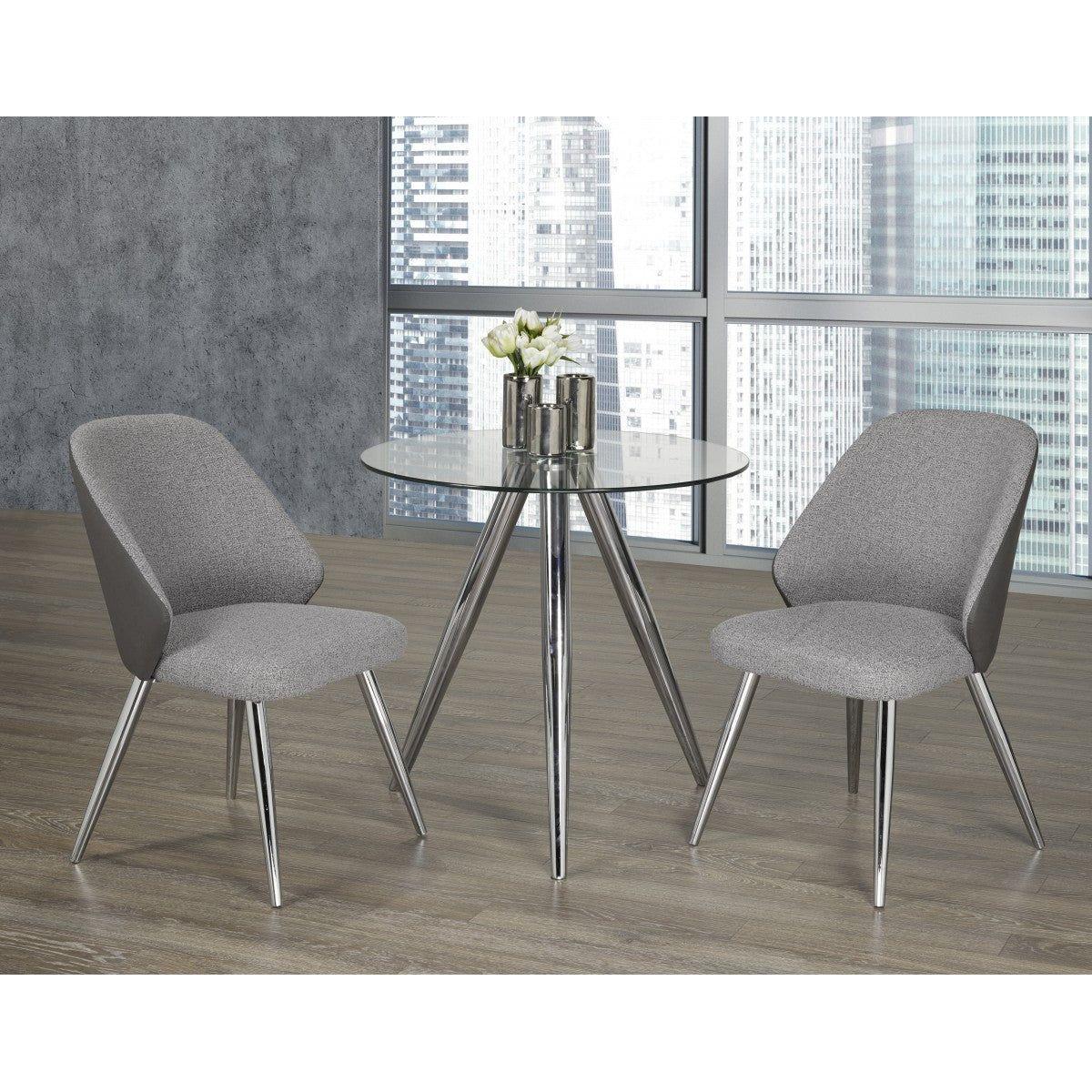 Fabio 3-Piece Dining Set, Grey