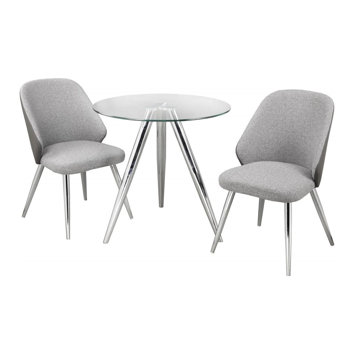 Fabio 3-Piece Dining Set, Grey