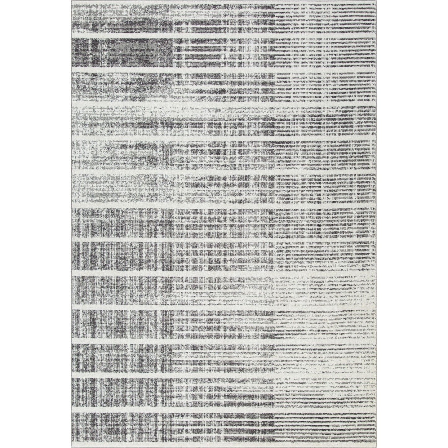 Noah Area Rug - White/silver