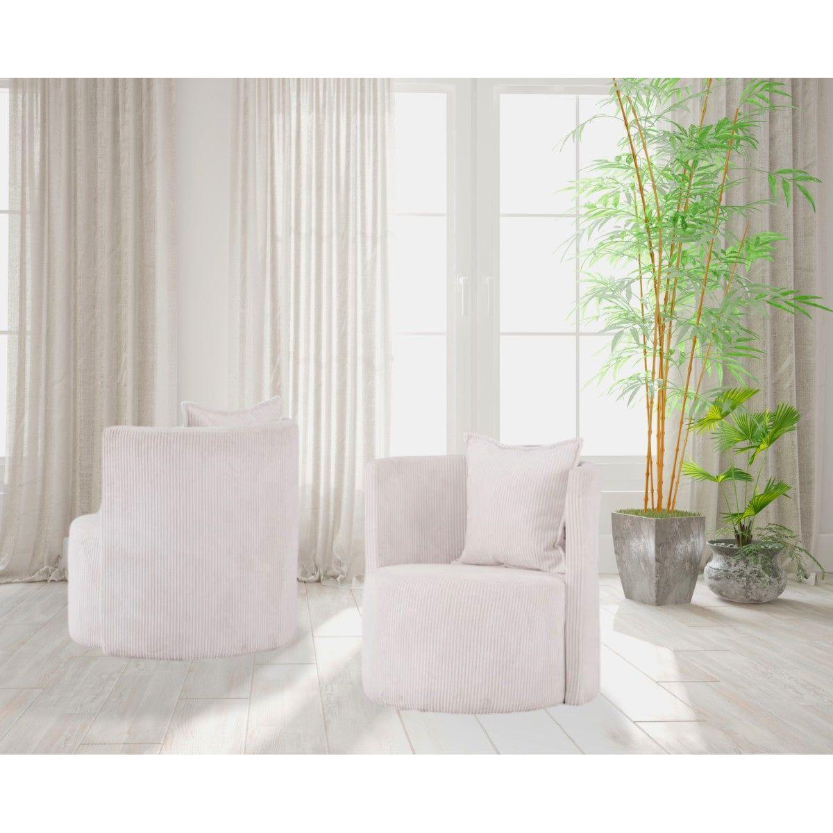 Brickell Accent Chair, White