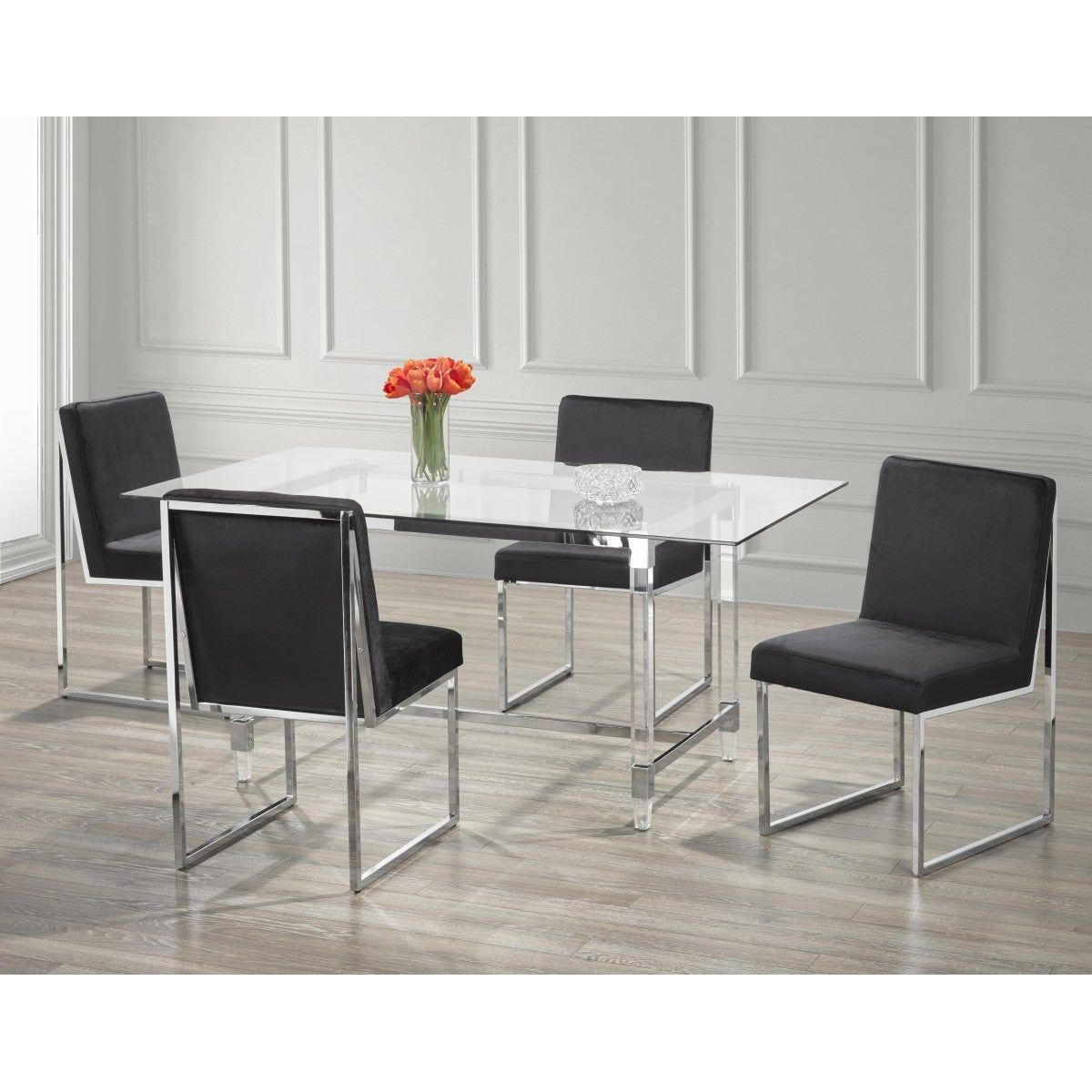 Ursula 5-piece Dining Set - Black
