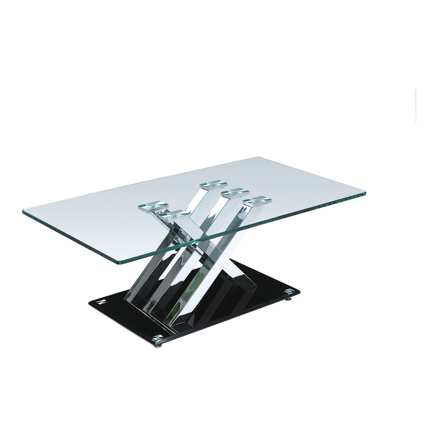 Spur Coffee Table - Silver/Black