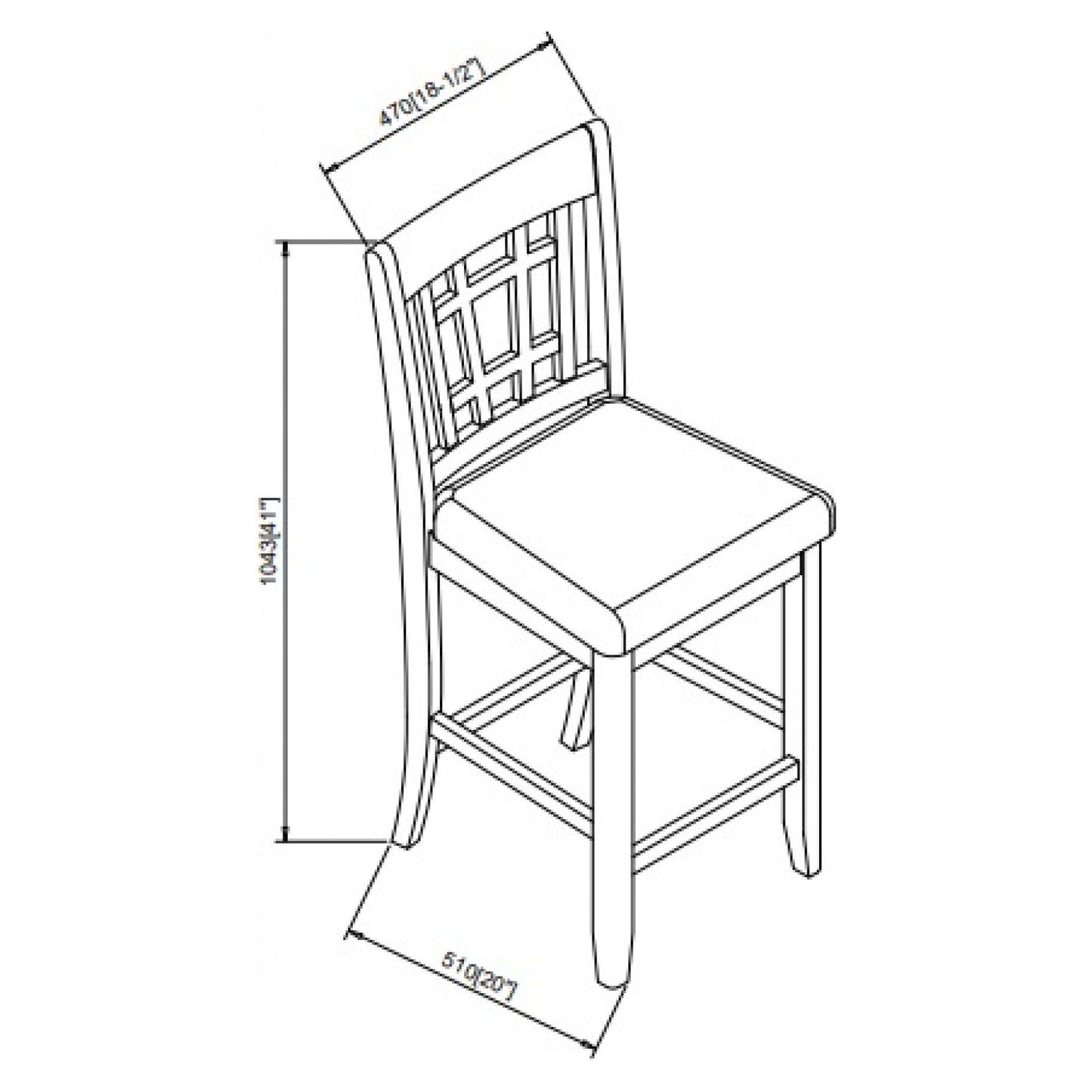 Hugo Counter Stool, Set Of 2 - White