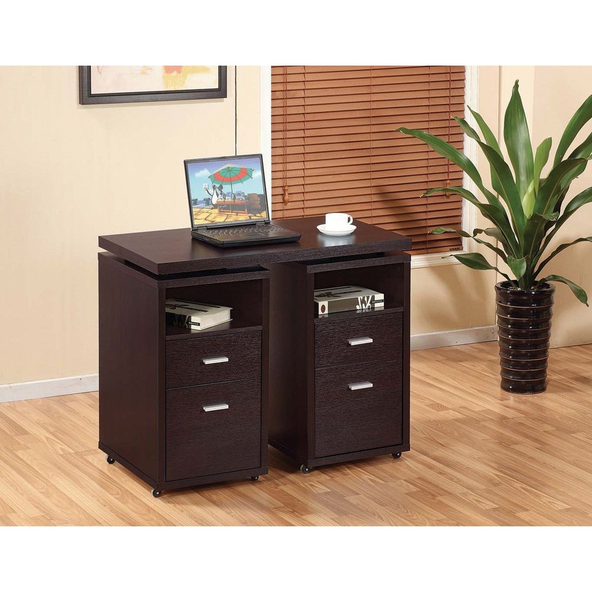 Isabella Office Desk - Red Cocoa