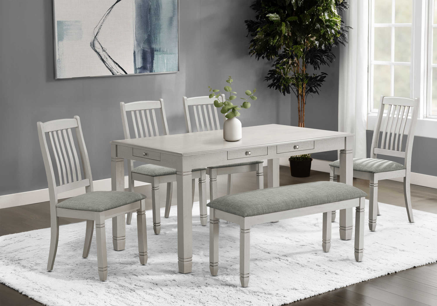 Willow Farmhouse Dining Bench