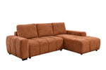 Ziva Sectional Sleeper - Burnt Orange