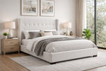 Lennox Upholstered Platform Bed - Beige