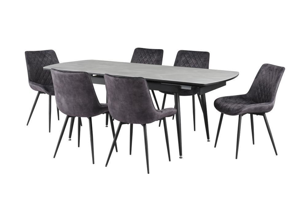 Fabian Dining Set - Grey