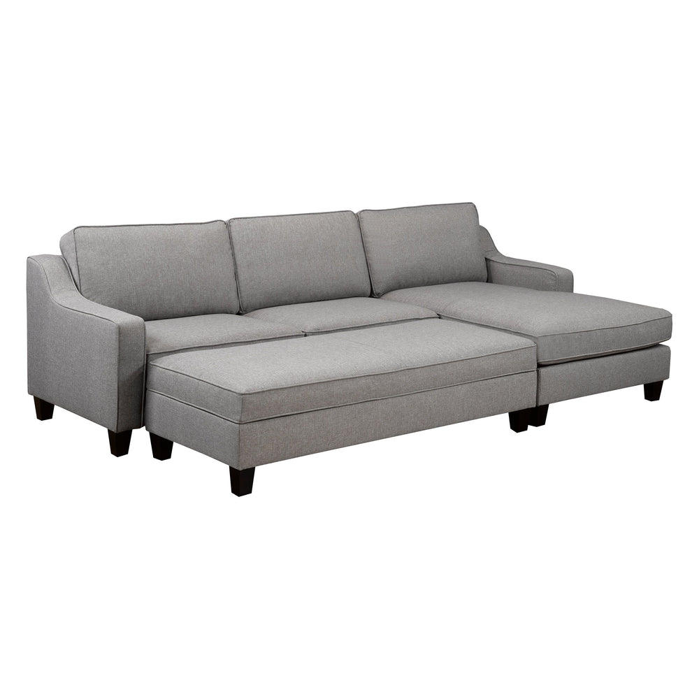 Uriel Sectional Ottoman - Grey