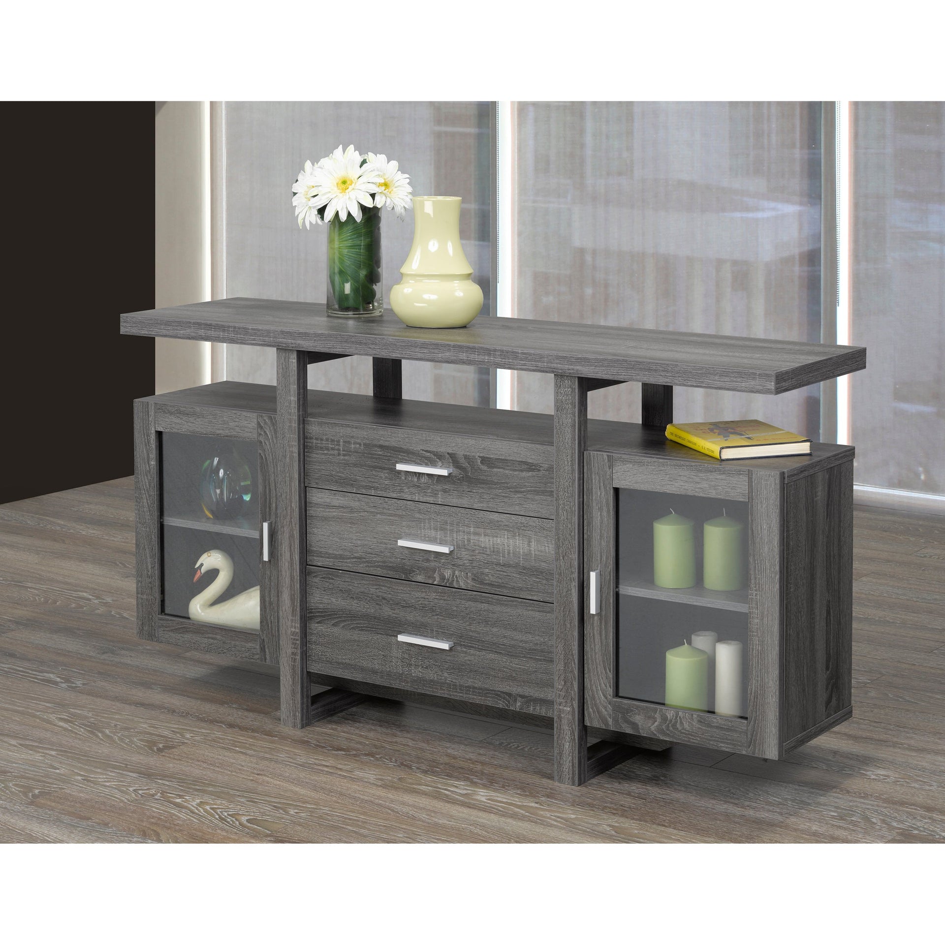 Camila Buffet/Server - Distressed Grey