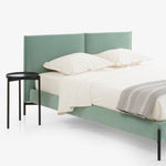 Blythe Velvet Upholstered Platform Bed - Sage Green