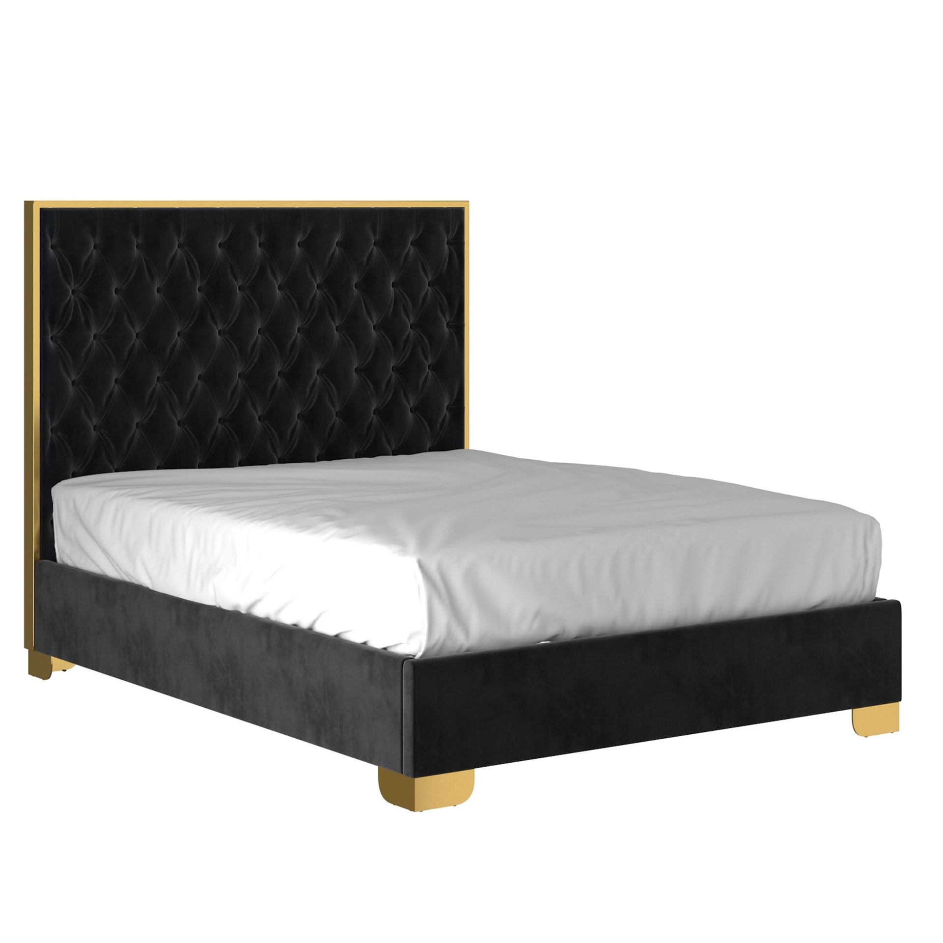 Lucille Bed - Queen 60Ó Black