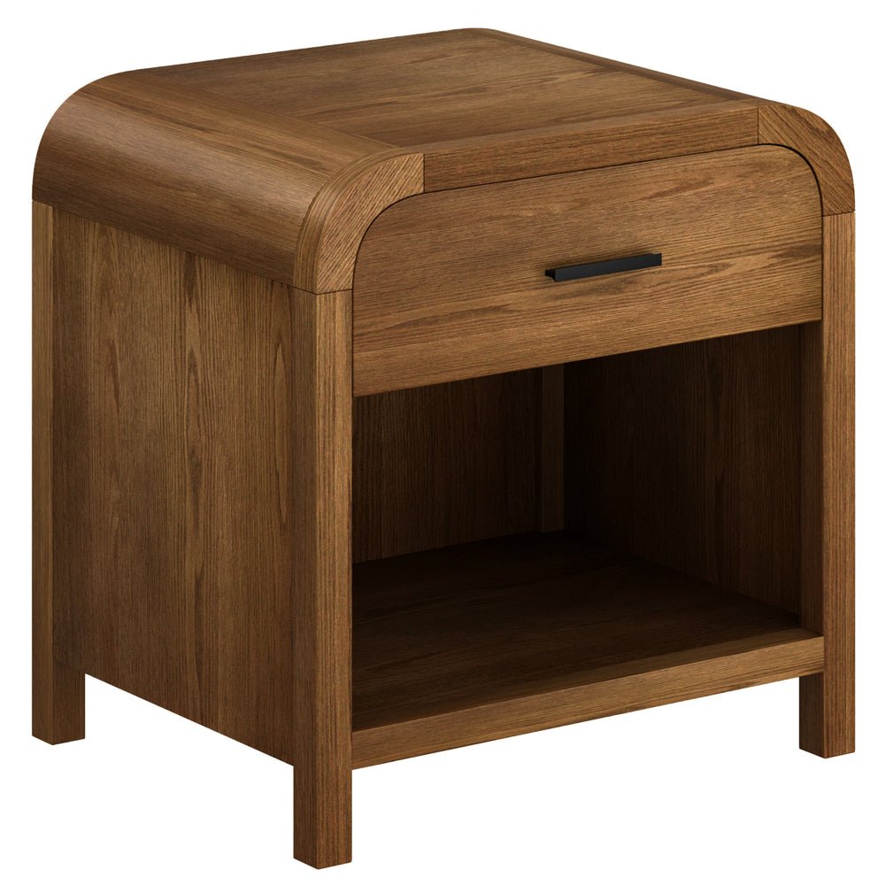 Vela 1 Drawer Accent Table - Walnut
