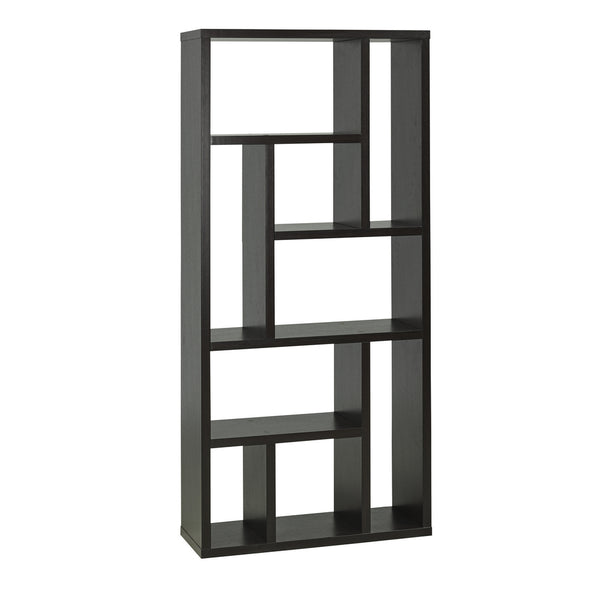 Aspen Geometric Bookcase - Brown