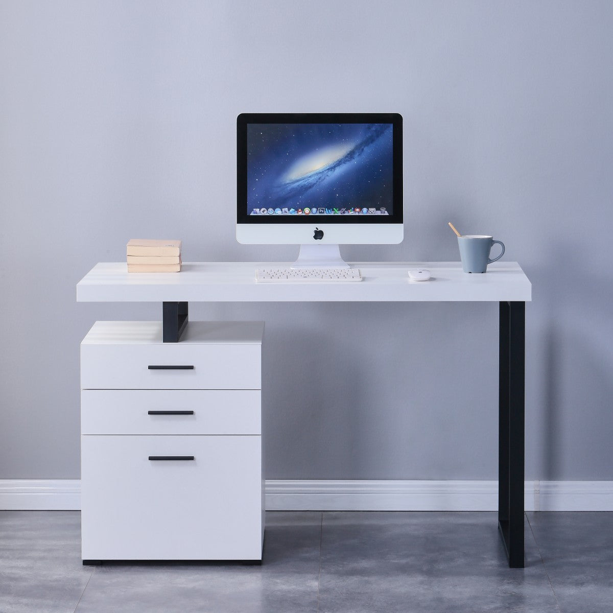 Elena Office Desk - White