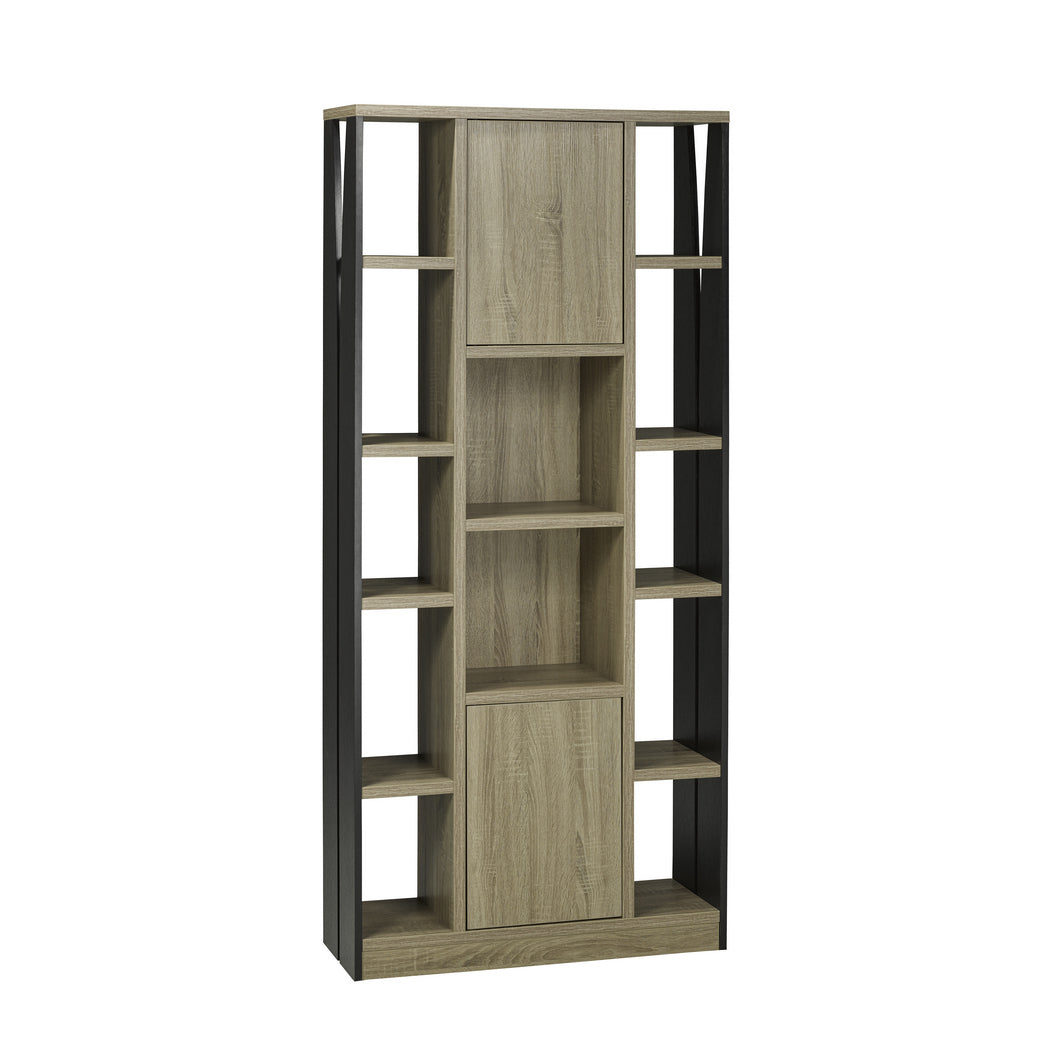 Bella Display Shelf - Dark Taupe/black