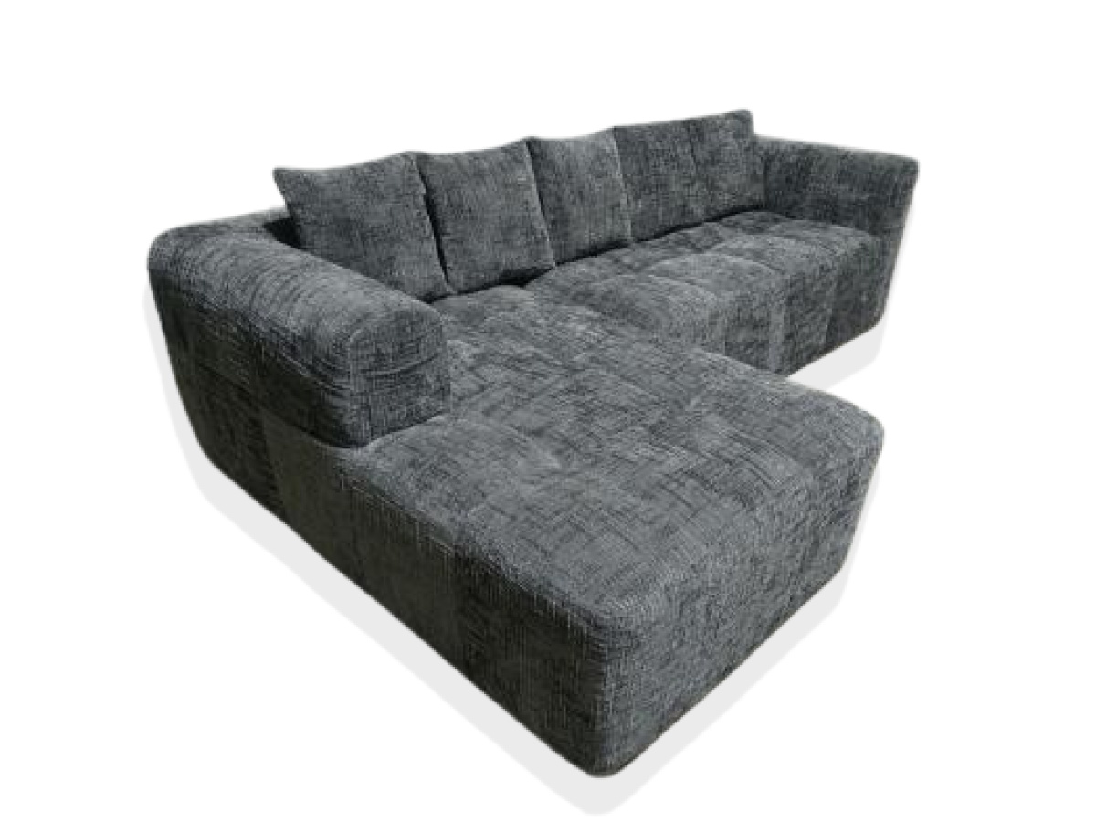 Luna Sectional Sofa, Grey