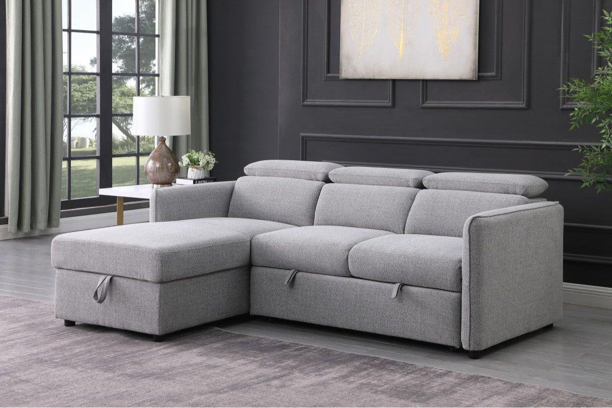 Ellis LHF Sleeper Sectional - Grey