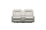 Oakwood Leather Power Recliner Love Seat