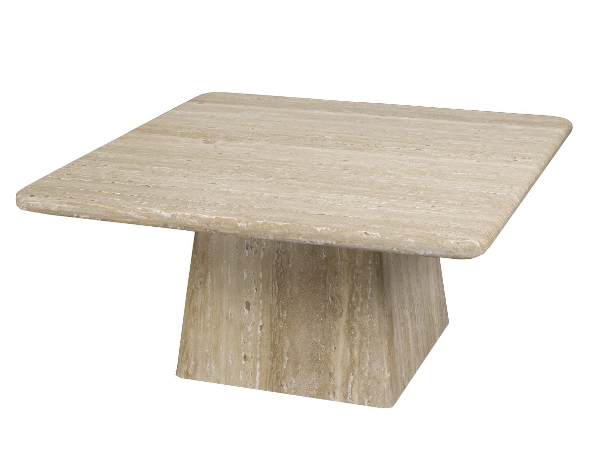 Nuru Coffee Table, Travertine