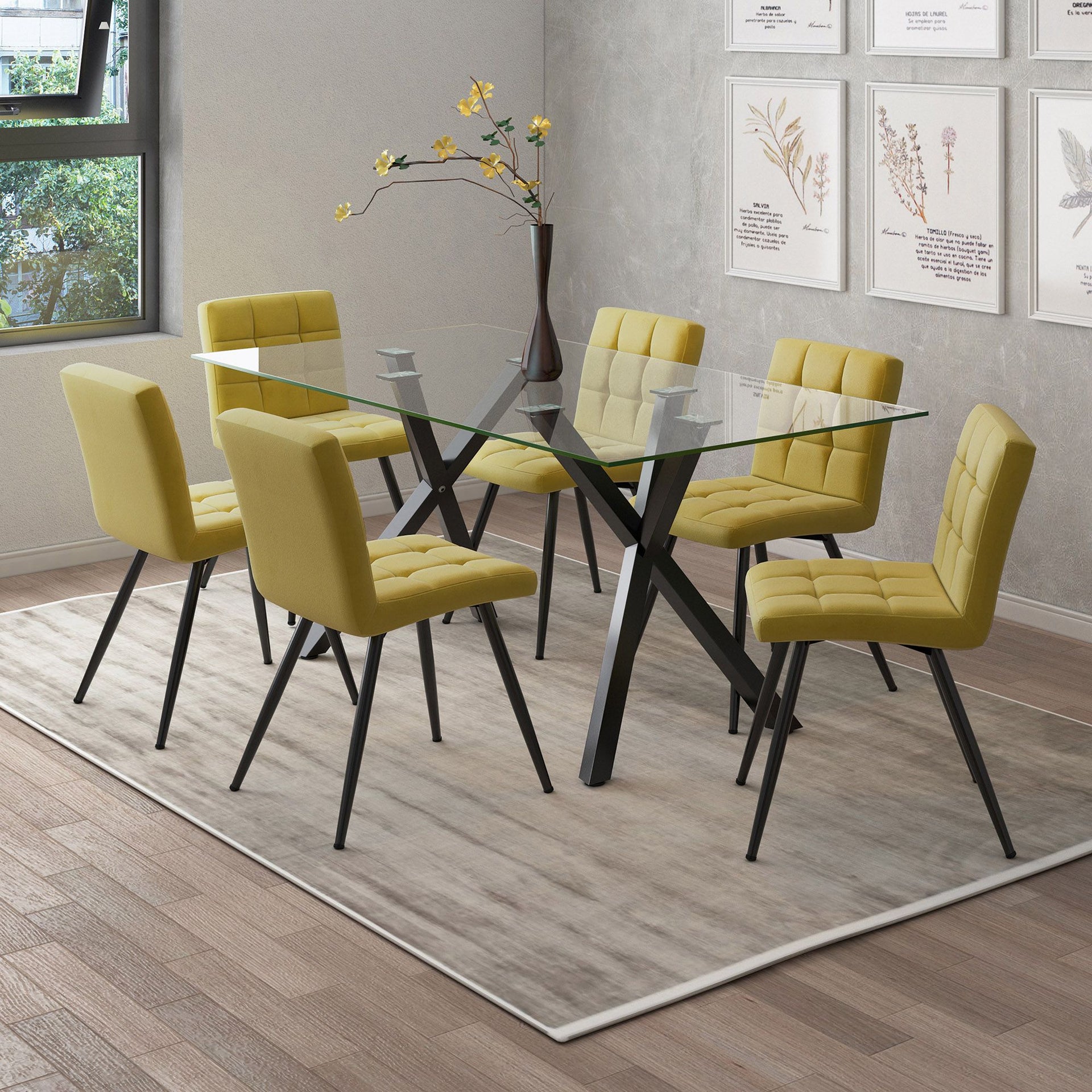 Stark Rectangular Dining Table , Black