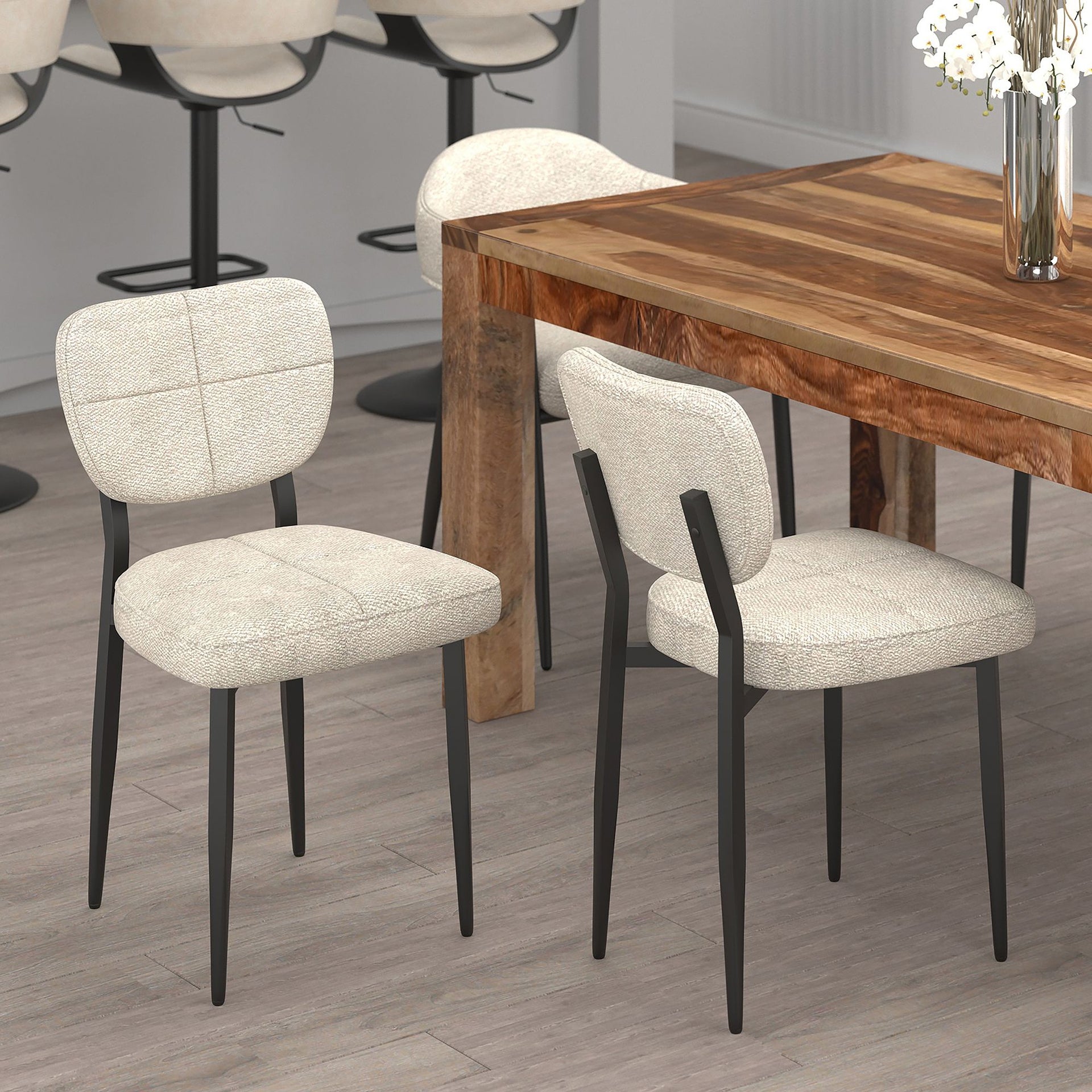 Zeke Dining Chair, Set Of 2, Beige