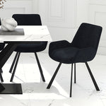 Signy Swivel Dining Chair - Black