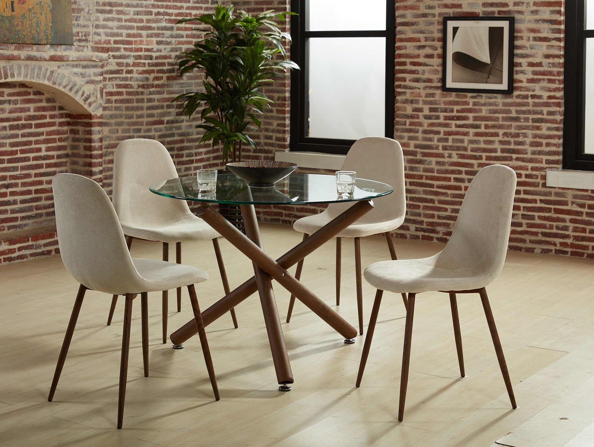 Lyna Dining Chair, Set Of 4 , Beige
