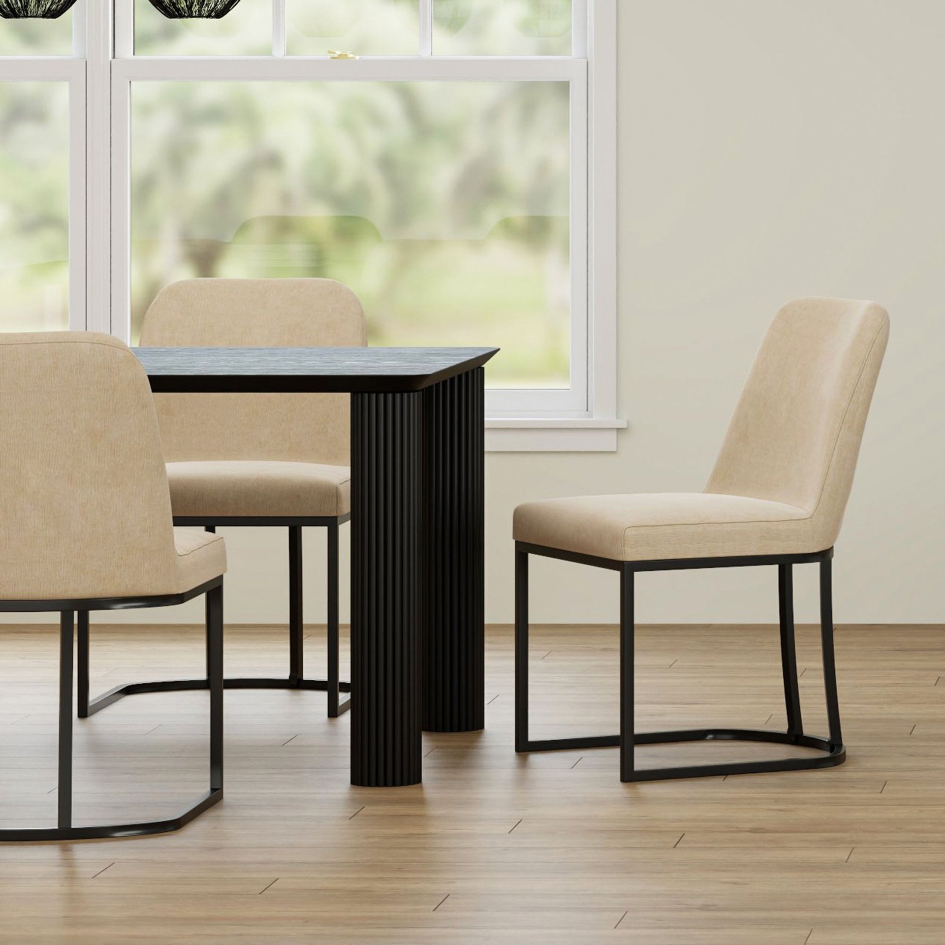 Dario Dining Chair, Set Of 2, Beige