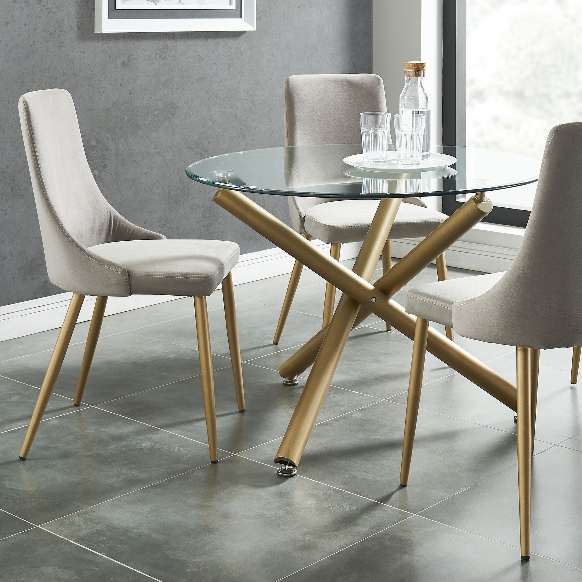 Carmilla Dining Chair, Set Of 2, Grey