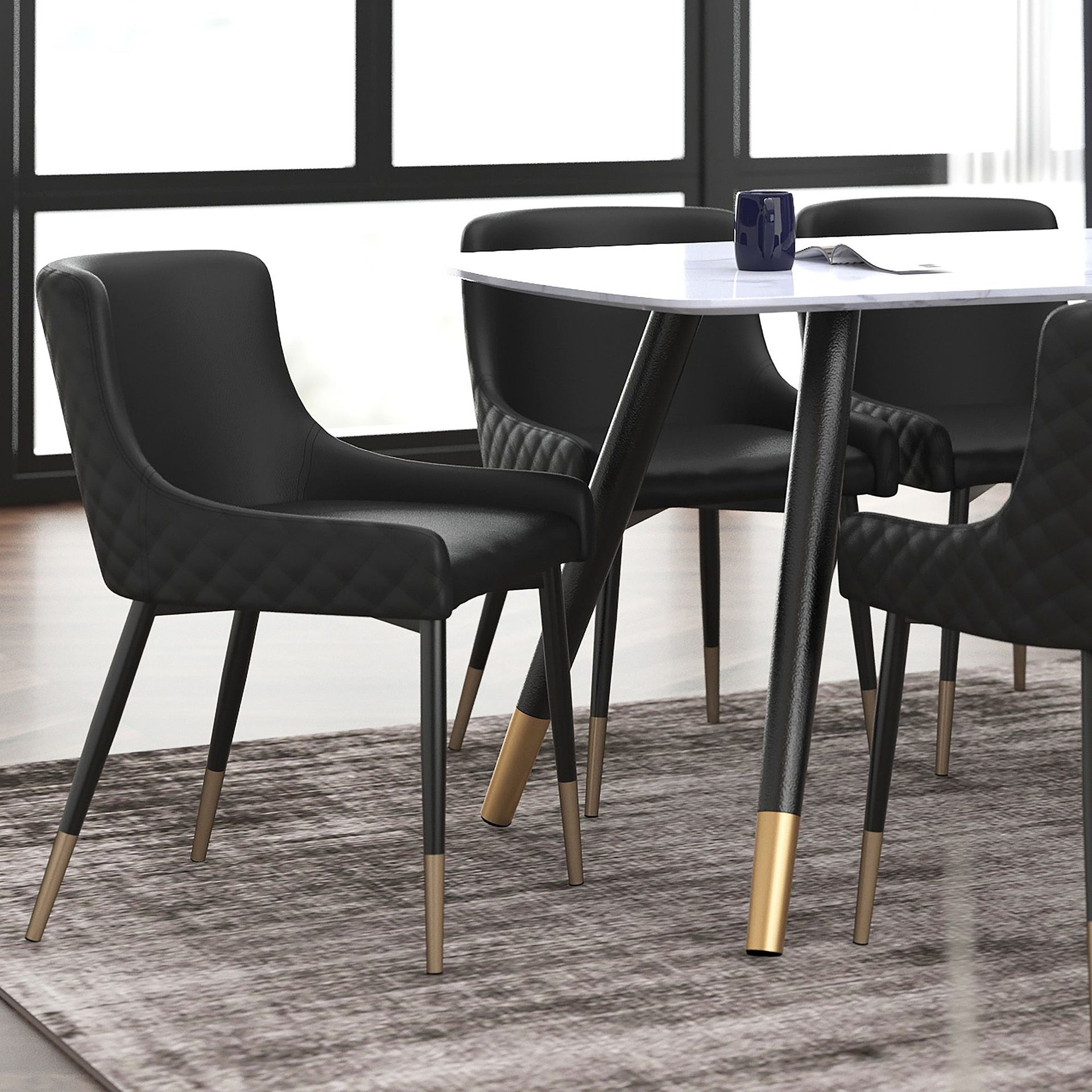 Xander Dining Chair, Set Of 2, Black