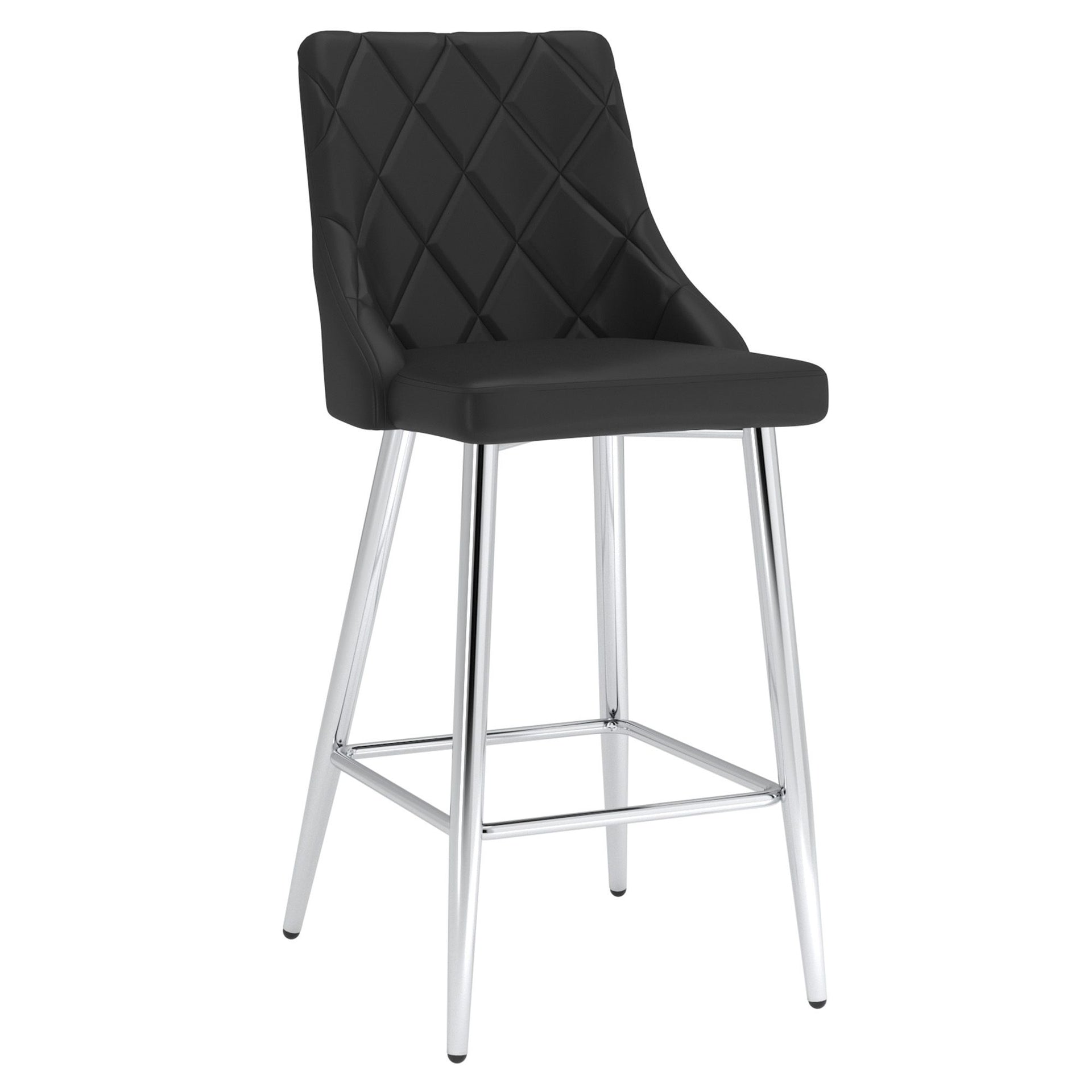 Devo 26" Counter Stool, Set Of 2, Black