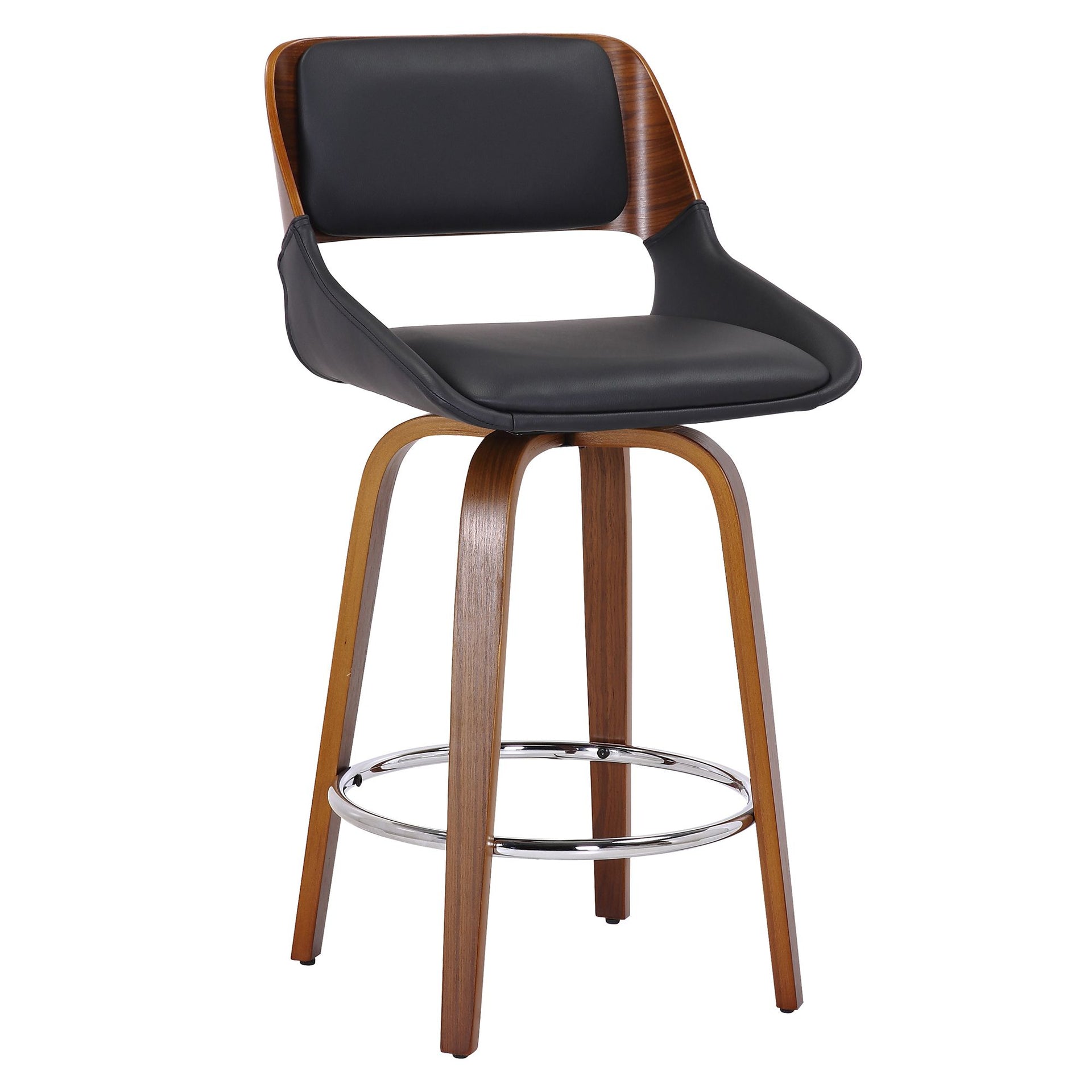 Hudson 26" Counter Stool W/Swivel, Pu, Black