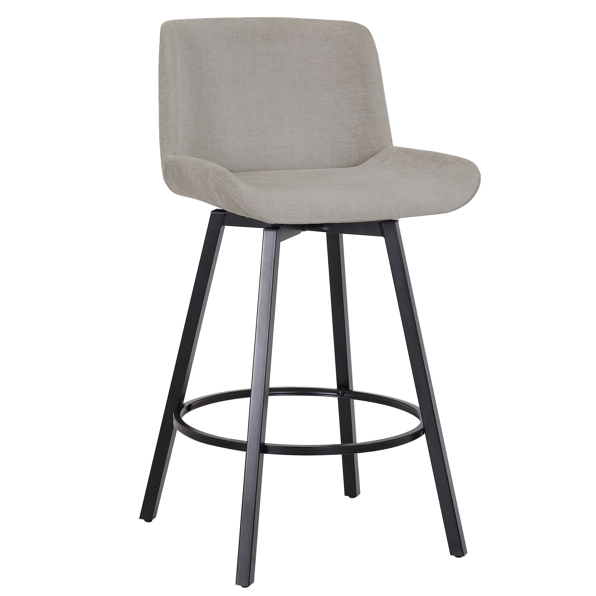 Fern 26" Counter Stool W/Swivel, Set Of 2, Grey