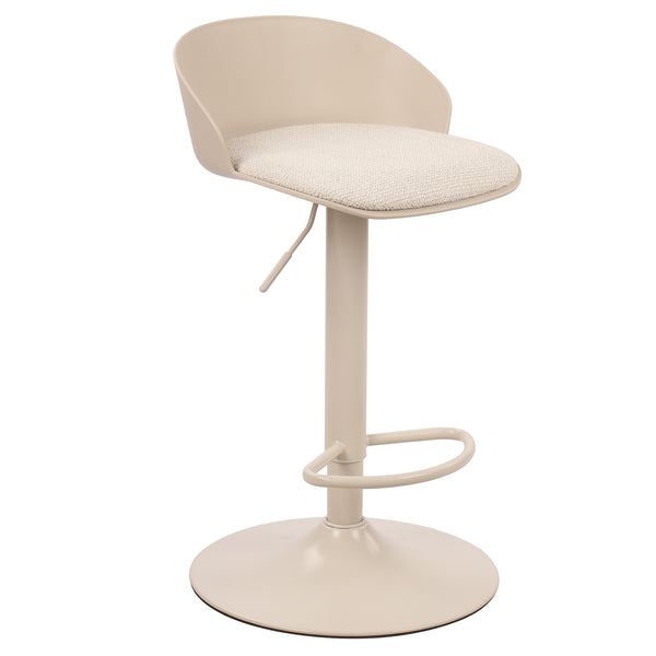 Lark Adjustable Air-lift Stool, Set of 2 - Beige