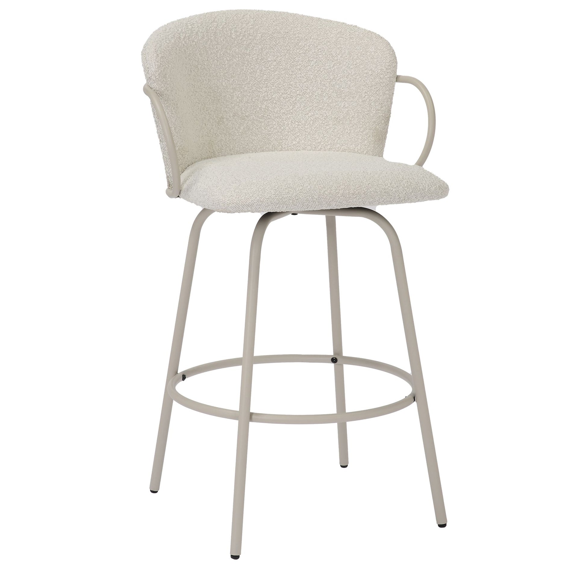 Kalani 26" Counter Stool W/Swivel, Set Of 2 , Beige
