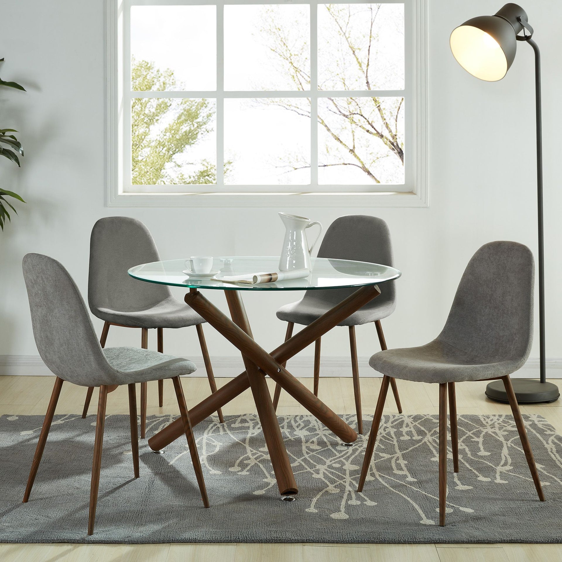 Rocca/Lyna 5Pc Dining Set , Beige