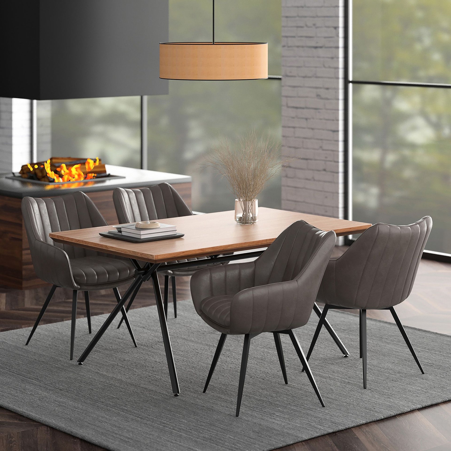 Bronx/Talon 5Pc Dining Set
