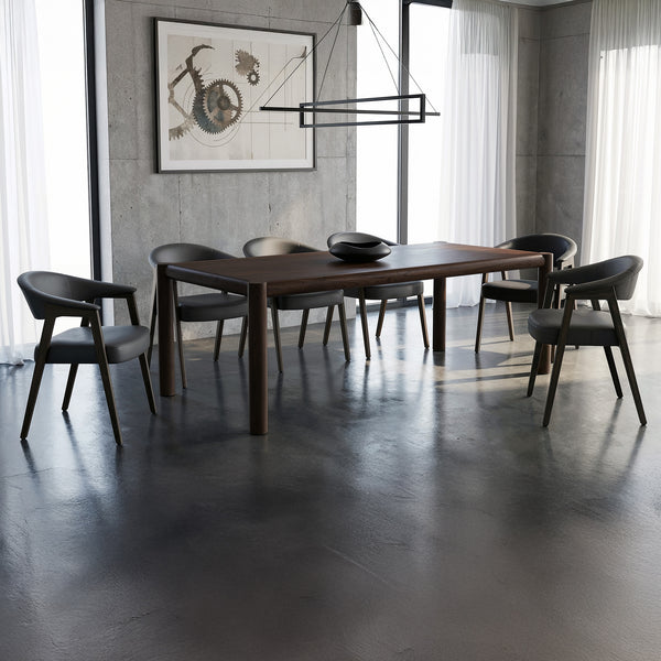 Whitley/Tamsin 7-Piece Dining Set - Mocha/Black And Dark Walnut