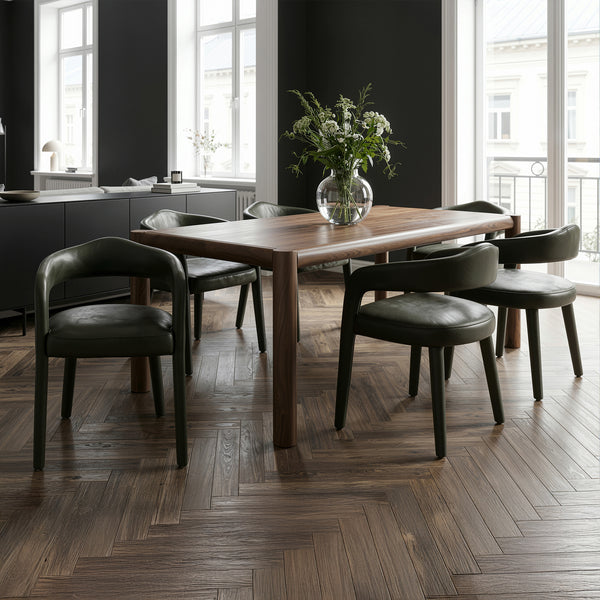 Whitley/Kestrel 7-Piece Dining Set - Walnut/Moss