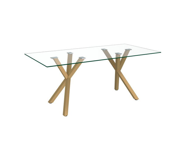 Stark / Cleo Dining Set - Gold