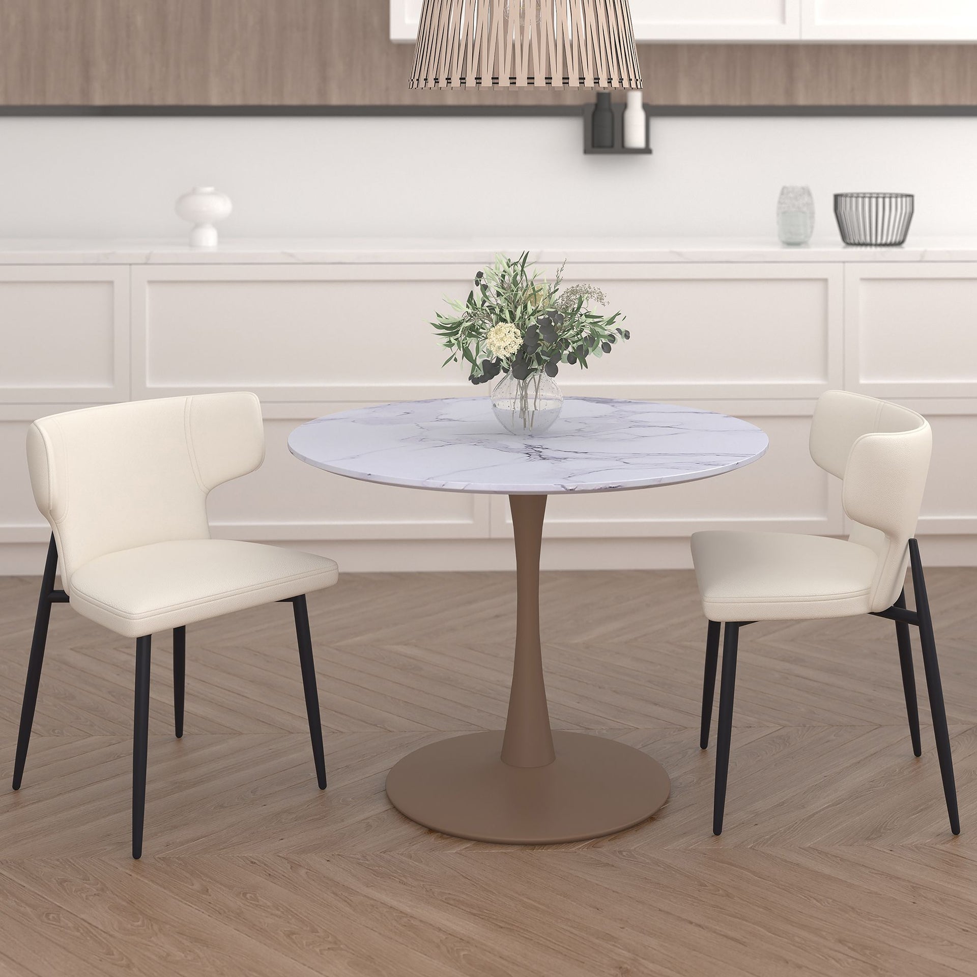 Zilo/Olis 3Pc Dining Set , Beige