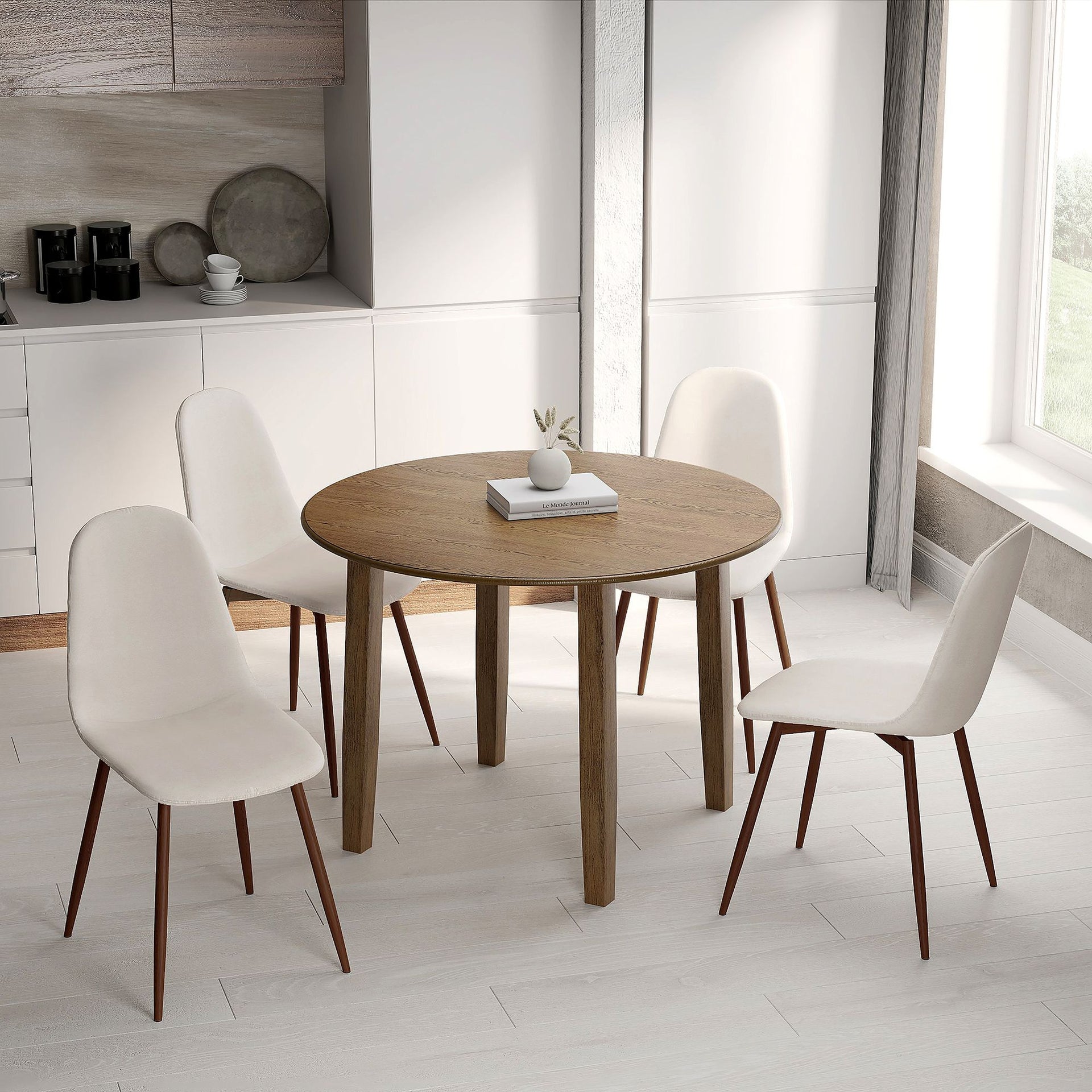 Conrad/Lyna  5Pc Dining Set , Beige