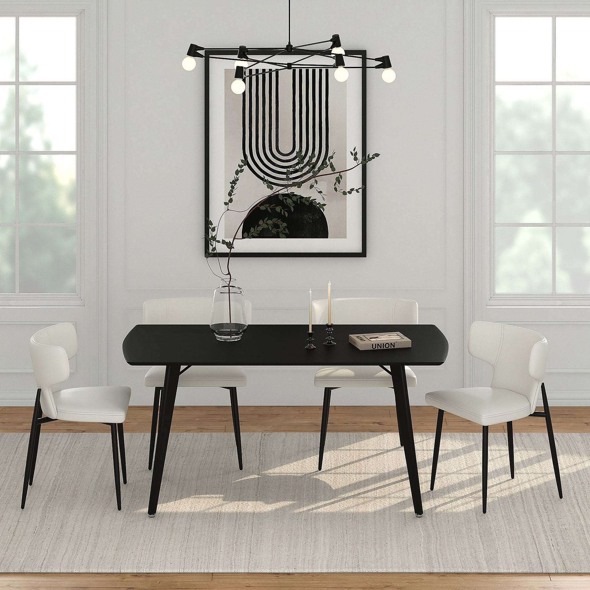 Leon/Olis 5Pc Dining Set , Beige