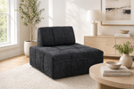 Lumen Modular Armless Chair - Black