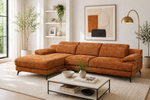 Lumo Sectional - Burnt Orange