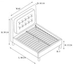 Zachariah Platform Bed - Grey